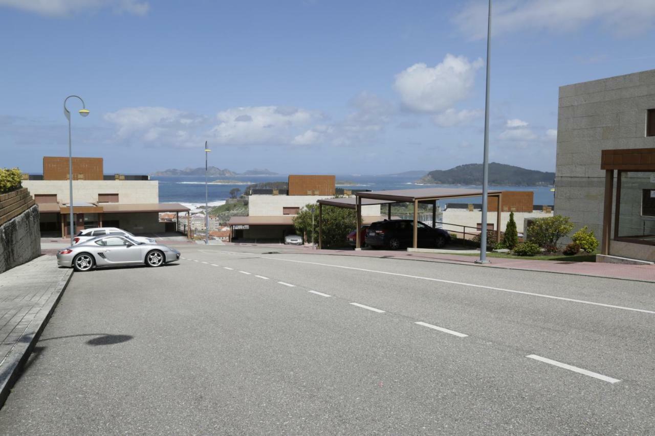 Inmejorables vistas a las islas Cies Baiona Exterior foto